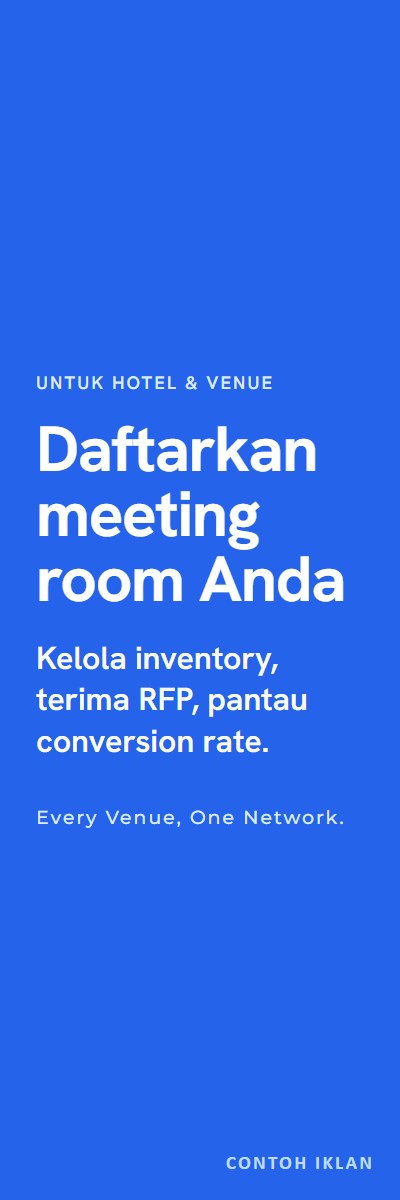 Daftarkan meeting room Anda di Venora: kelola inventory, terima RFP, pantau conversion rate